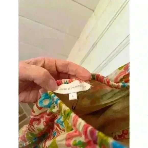 House of Harlow 1960 Colorful‎ Boho Maxi Dress NWOT size L - Picture 5 of 5